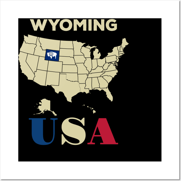 wyoming Wall Art by Cuteepi